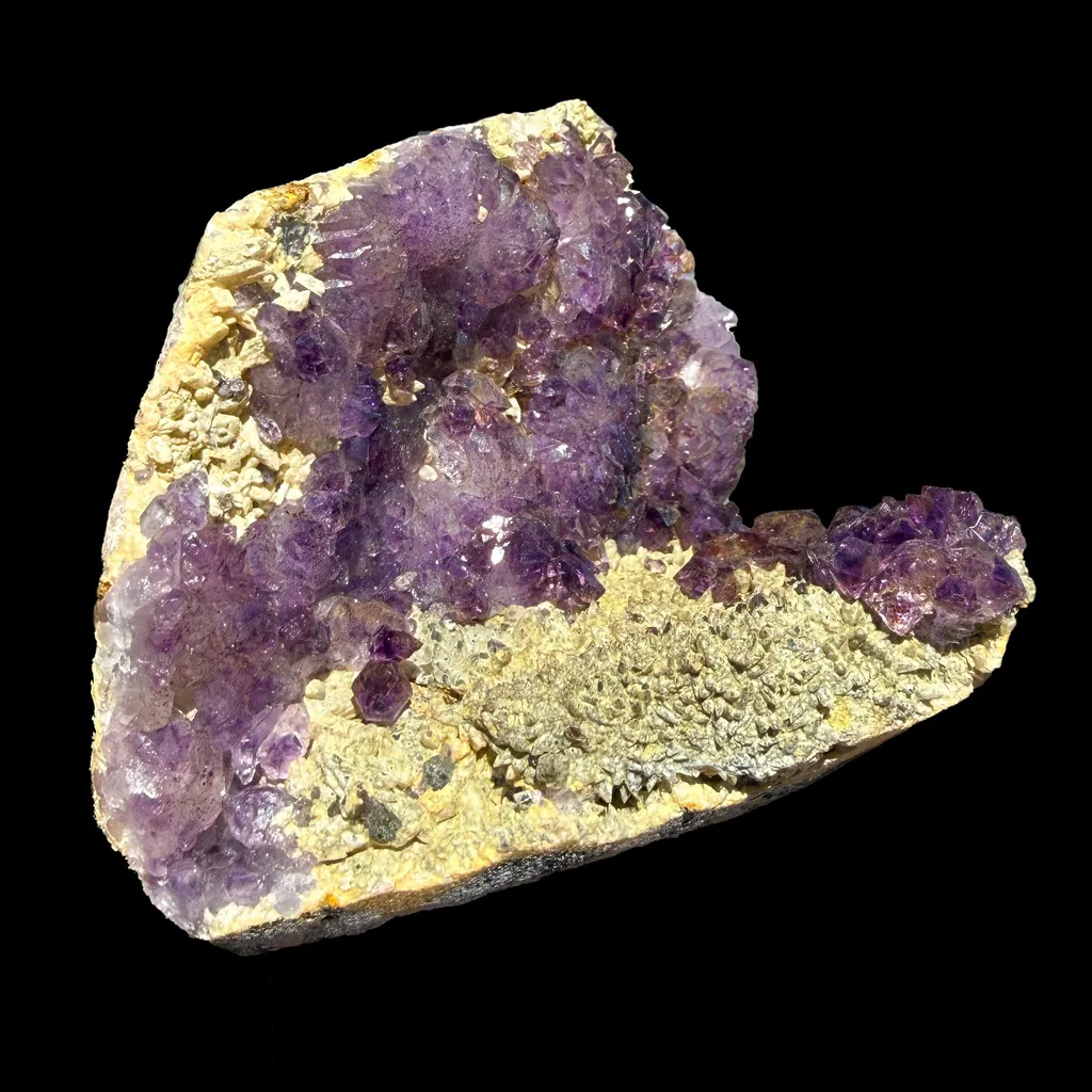 Scepter Amethyst Cluster on Matrix – Natural Purple Crystal Specimen from Karur, India DKT74 - image 5