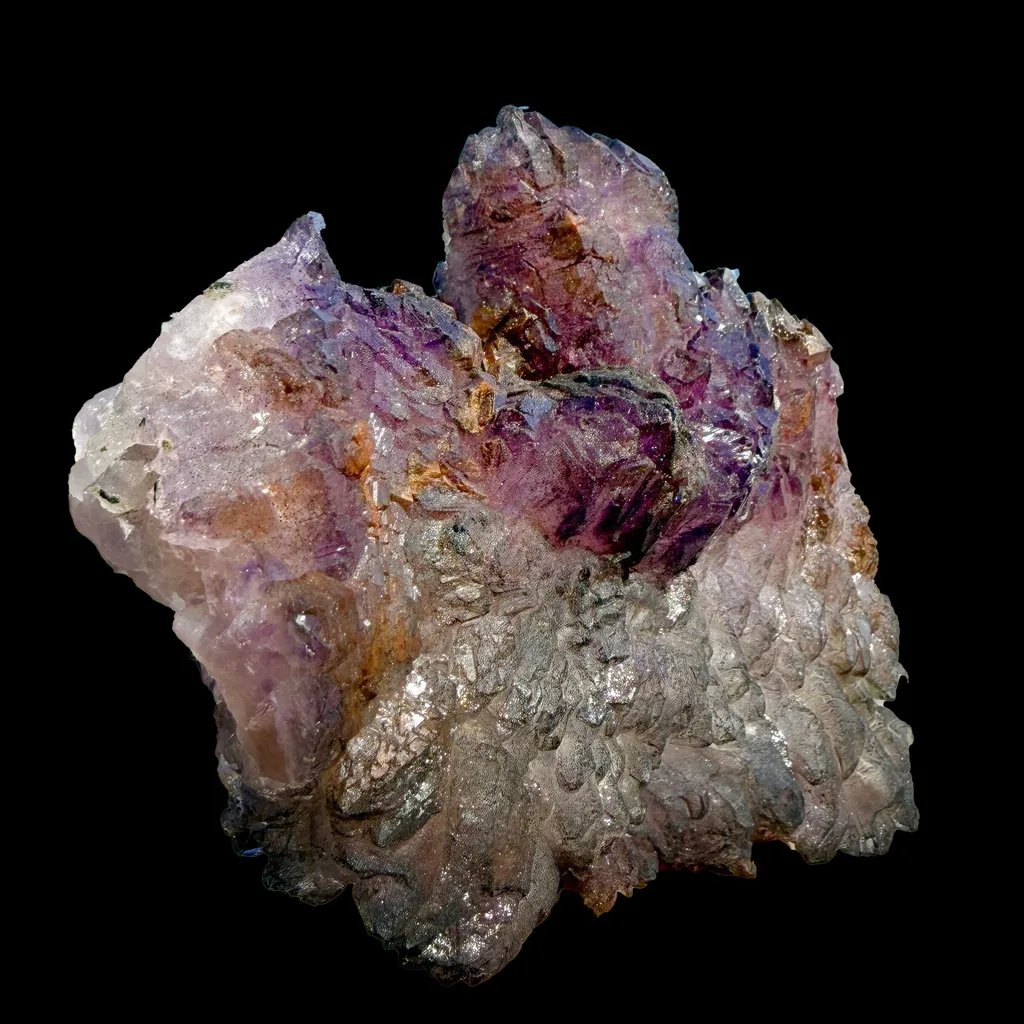 Scepter Amethyst Cluster on Matrix – Natural Purple Crystal Specimen from Karur, India DKT76 - image 3