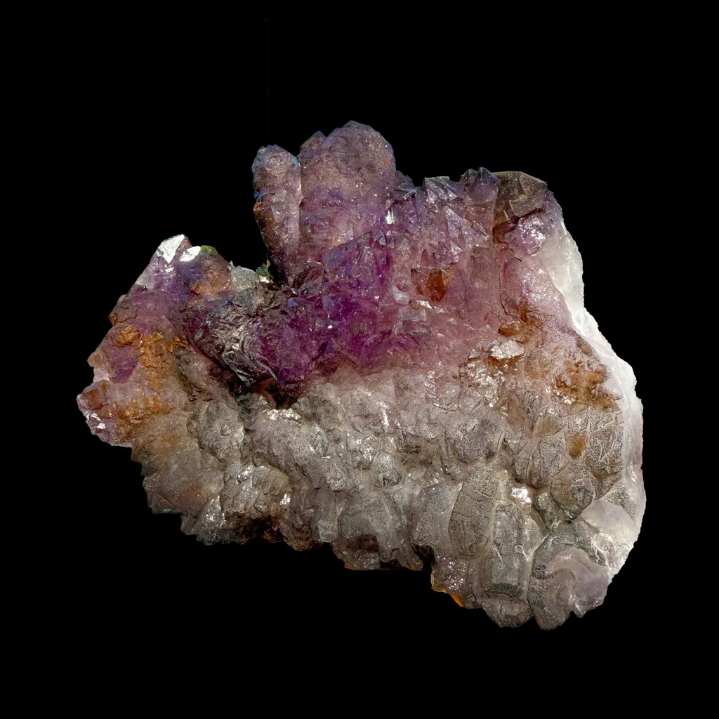 Scepter Amethyst Cluster on Matrix – Natural Purple Crystal Specimen from Karur, India DKT76 - image 4