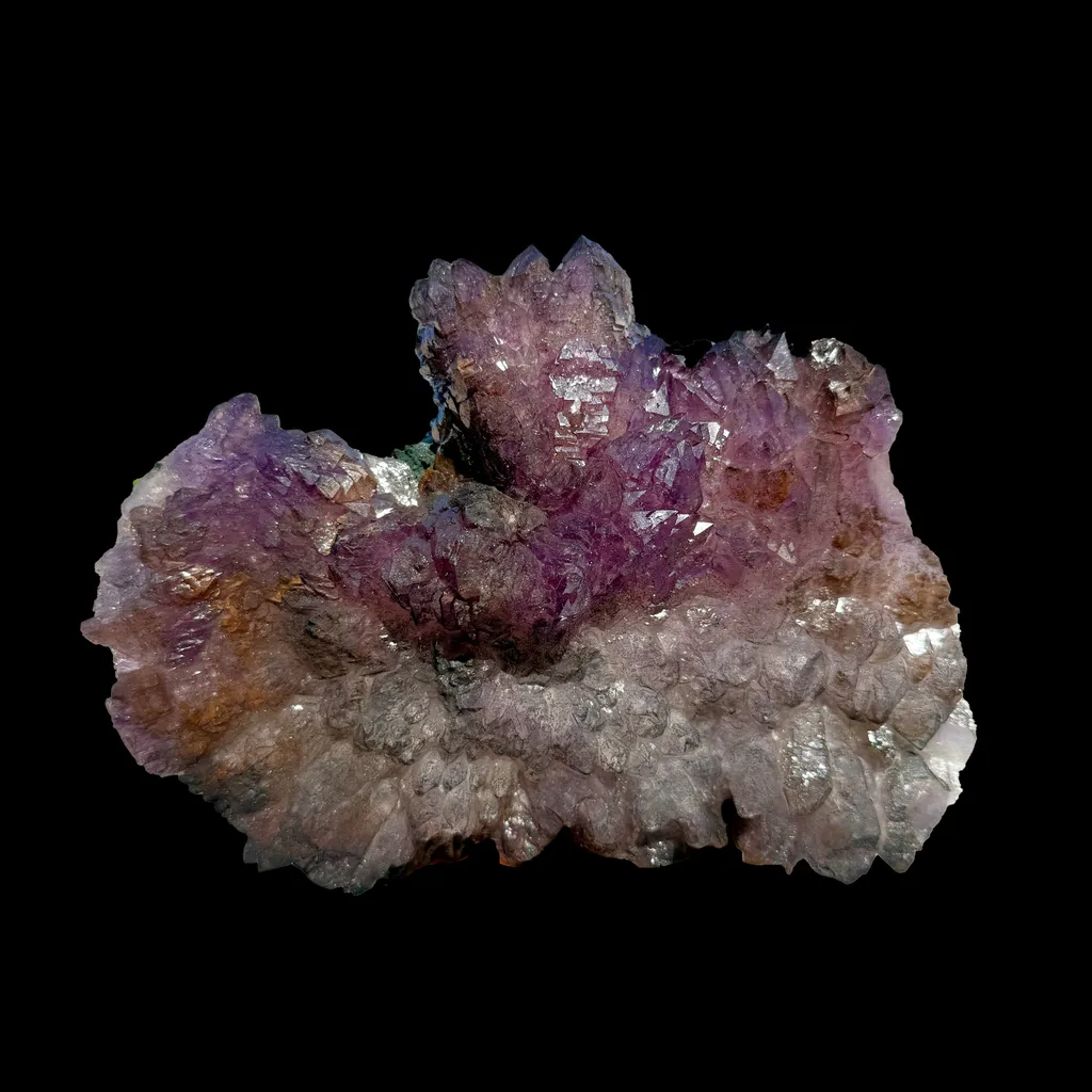 Scepter Amethyst Cluster on Matrix – Natural Purple Crystal Specimen from Karur, India DKT76 image