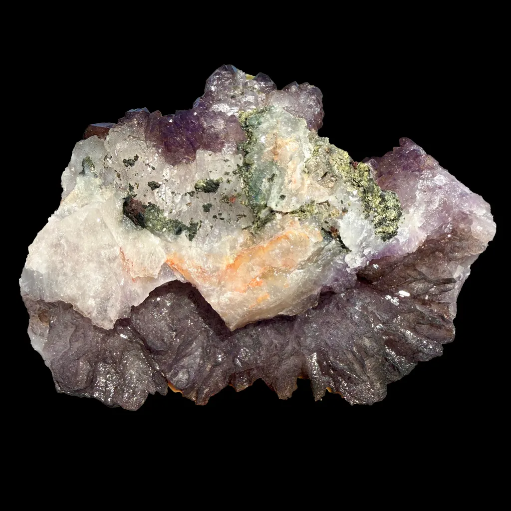 Scepter Amethyst Cluster on Matrix – Natural Purple Crystal Specimen from Karur, India DKT76 - image 8