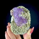 Scepter Amethyst Cluster on Matrix – Natural Purple Crystal Specimen from Karur, India DKT86 - image 2