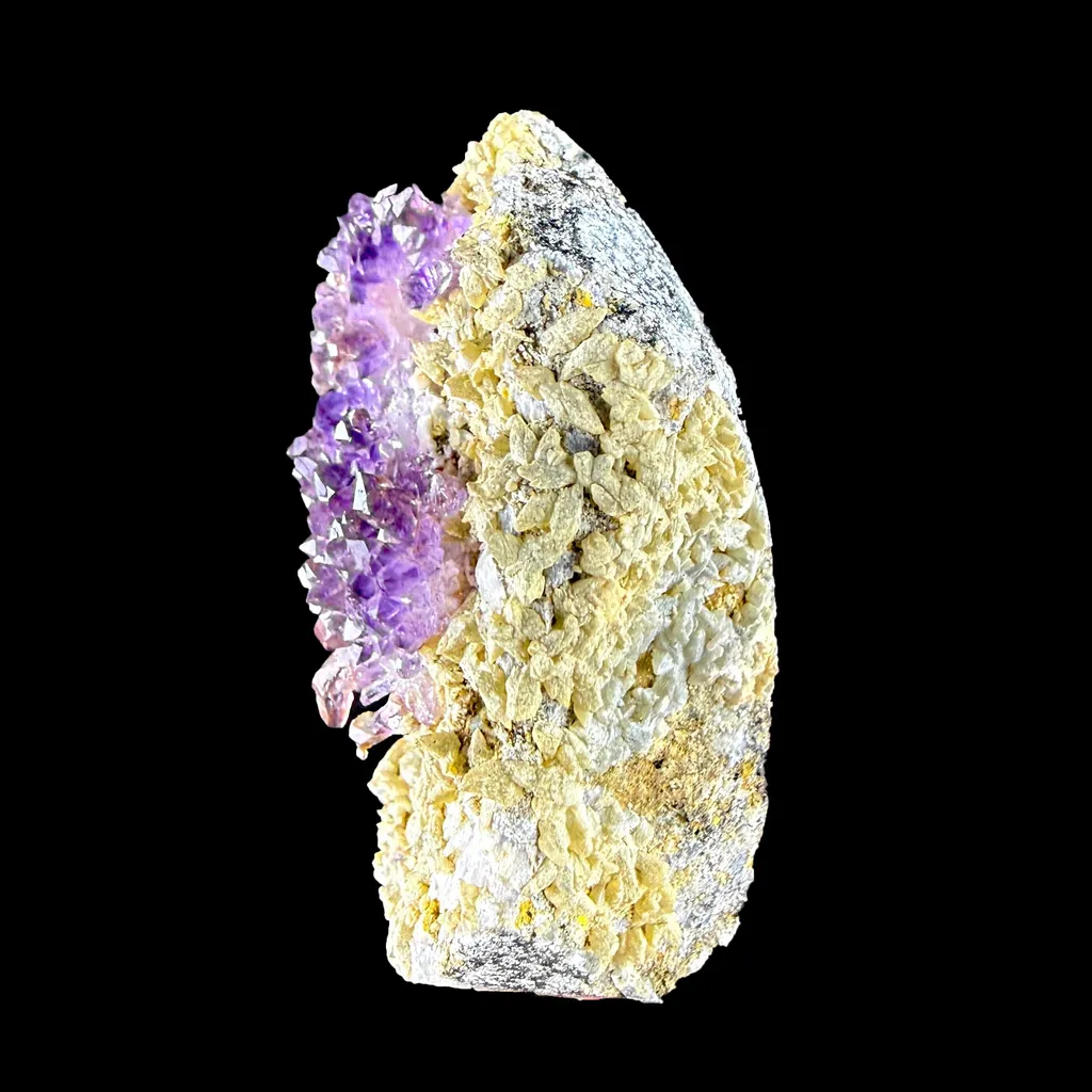 Scepter Amethyst Cluster on Matrix – Natural Purple Crystal Specimen from Karur, India DKT86 - image 5