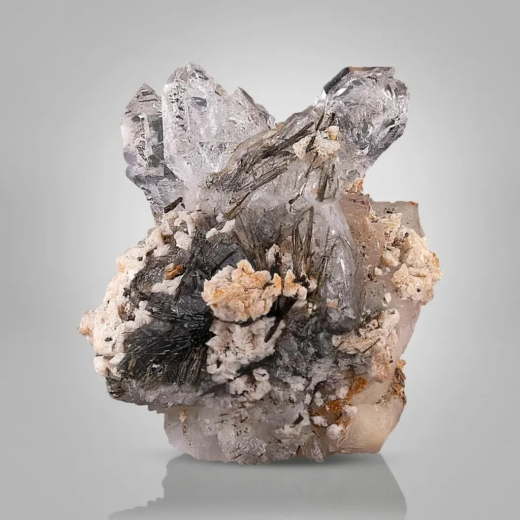 Scepter Quartz on Calcite - image 2