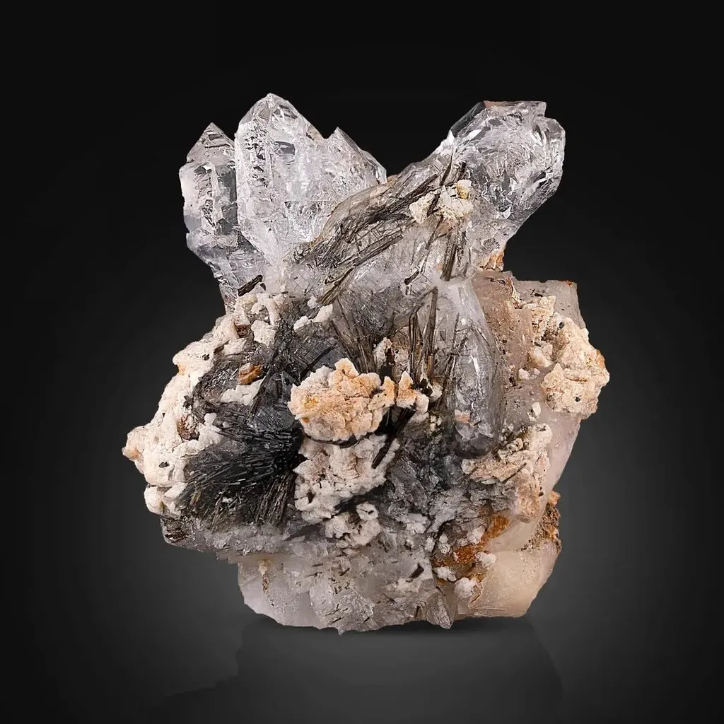 Scepter Quartz on Calcite image