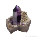 Sceptered Amethyst with Dolomite and Chalcedony - image 1