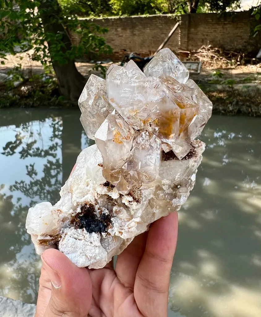 Sceptre window Quartz cluster on Matrix from Afghanistan - image 4