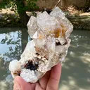 Sceptre window Quartz cluster on Matrix from Afghanistan - image 4