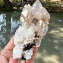 Sceptre window Quartz cluster on Matrix from Afghanistan - image 5