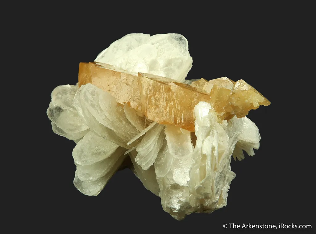 Scheelite (fluorescent) on Muscovite - image 4