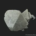 Scheelite (fluorescent) with Molybdenite, on Arsenopyrite - image 2