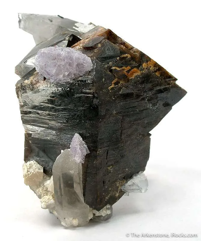 Scheelite, Fluorite, Quartz image