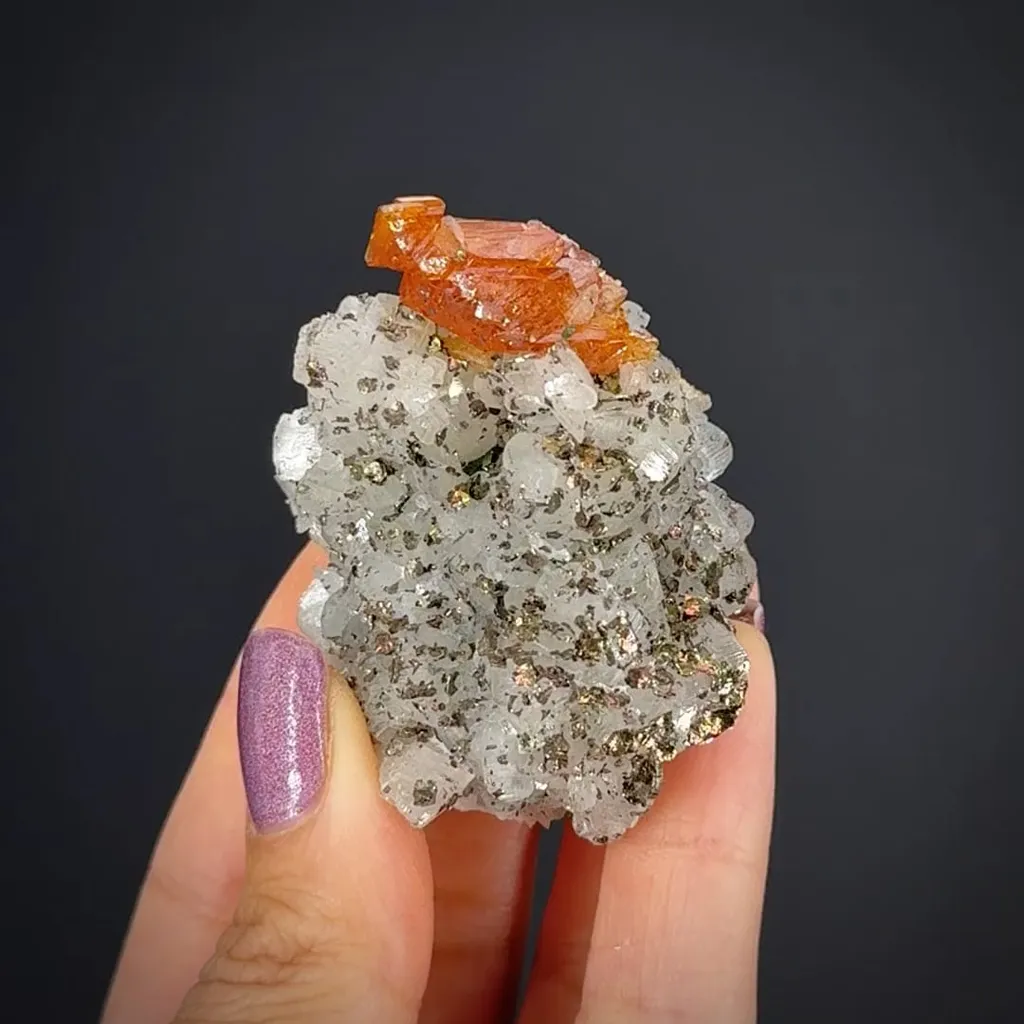 Scheelite on Dolomite with Pyrrhotite & Cubanite - image 2