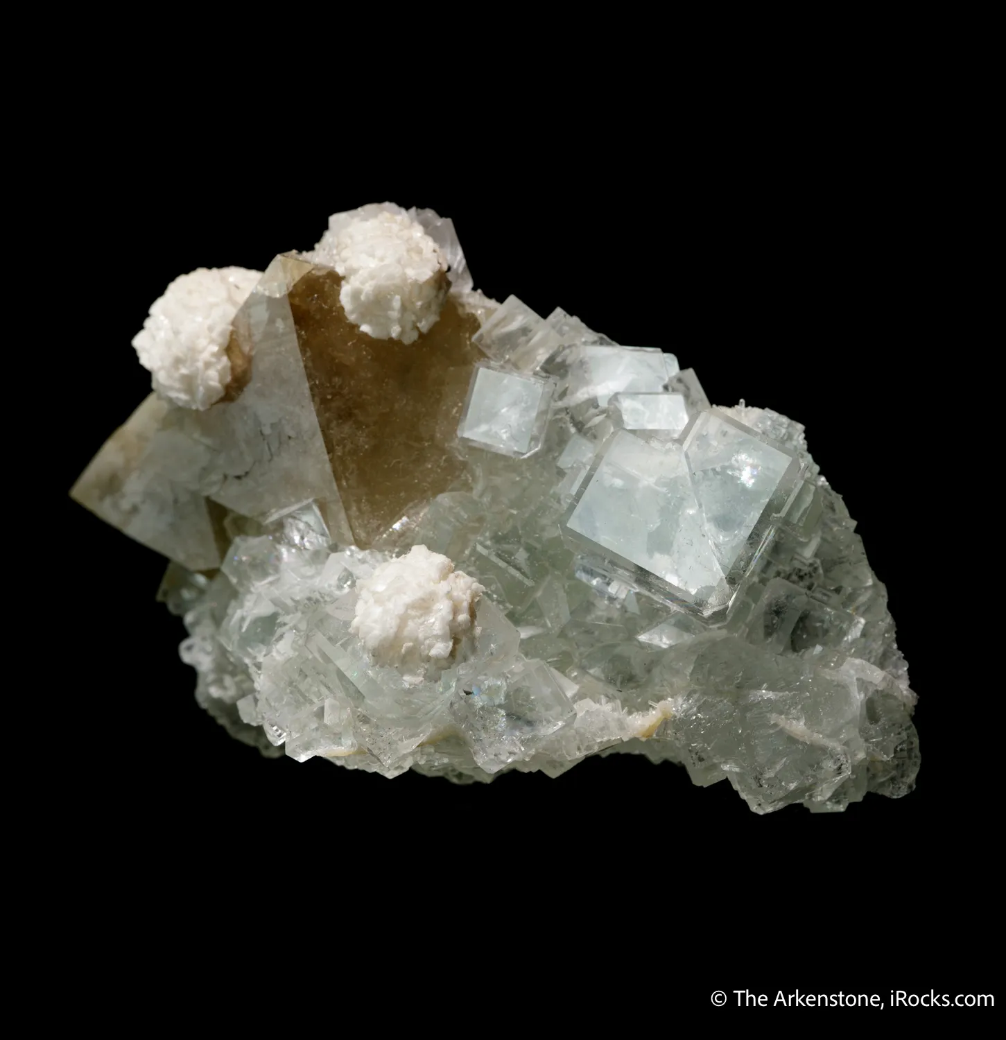 Scheelite on Fluorite, with Dolomite - image 4