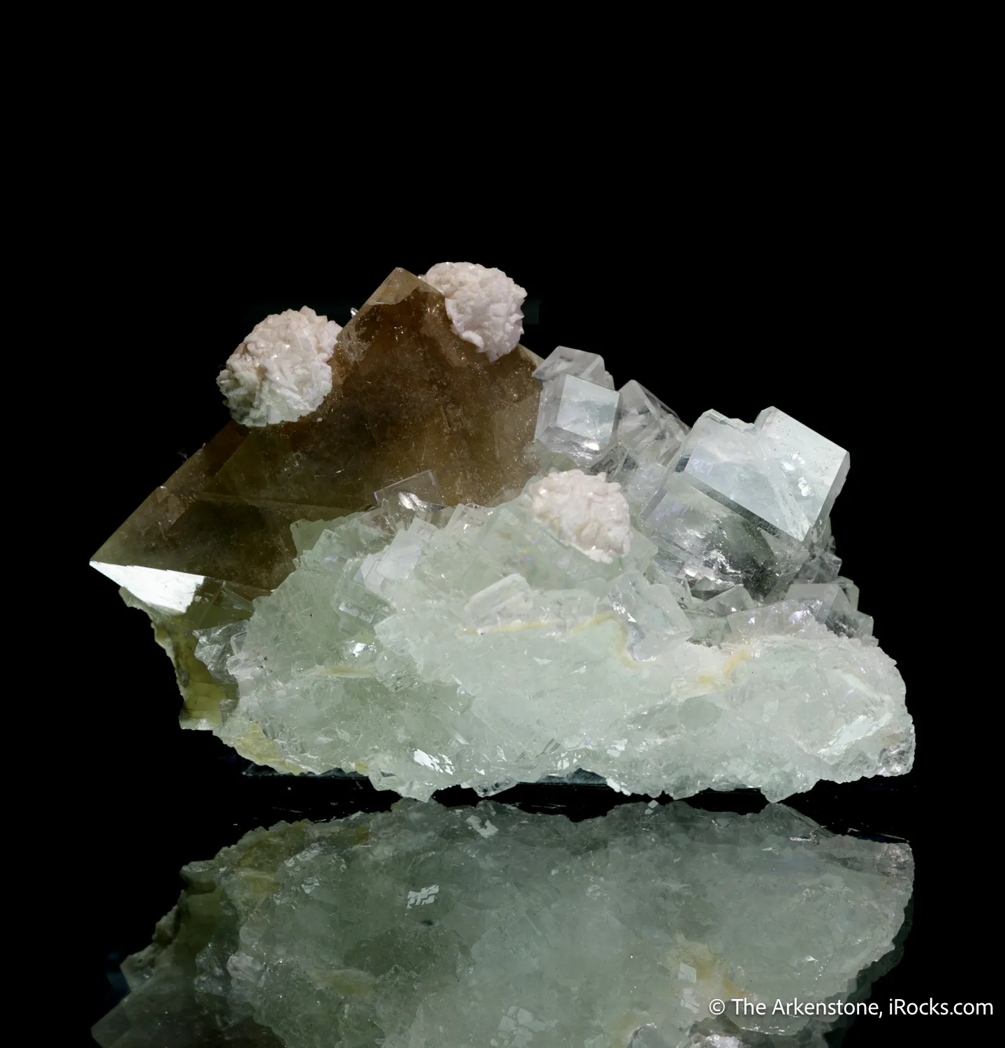 Scheelite on Fluorite, with Dolomite - image 6