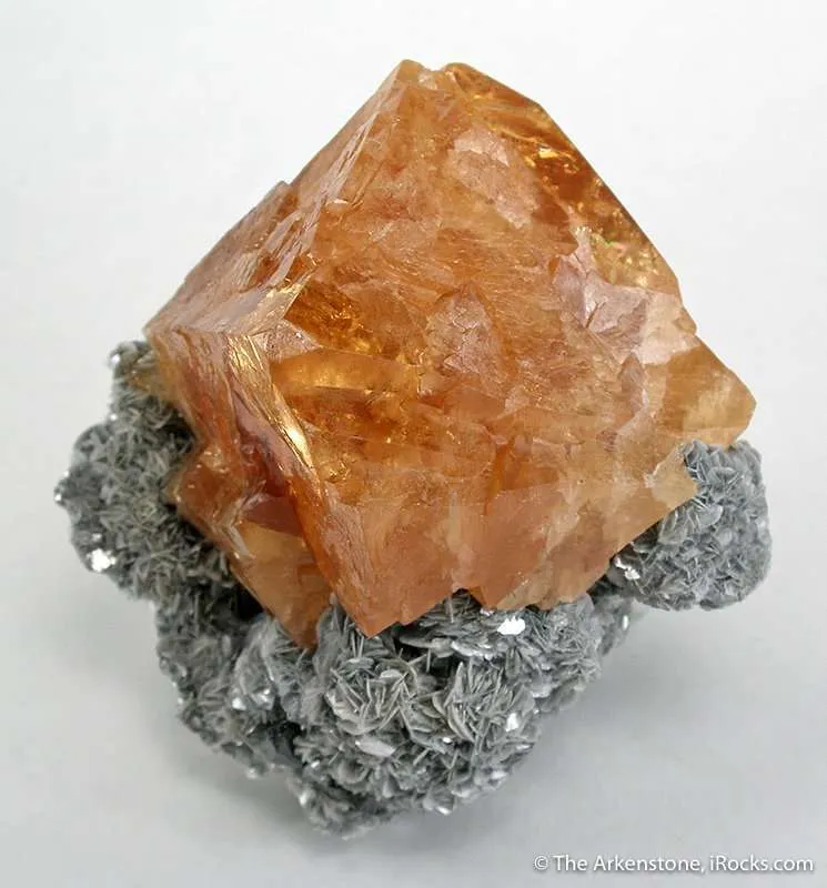Scheelite on Muscovite image