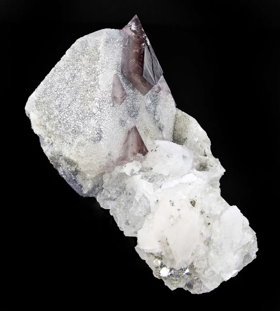 Scheelite on Scheelite With Fluorite, Calcite - image 2