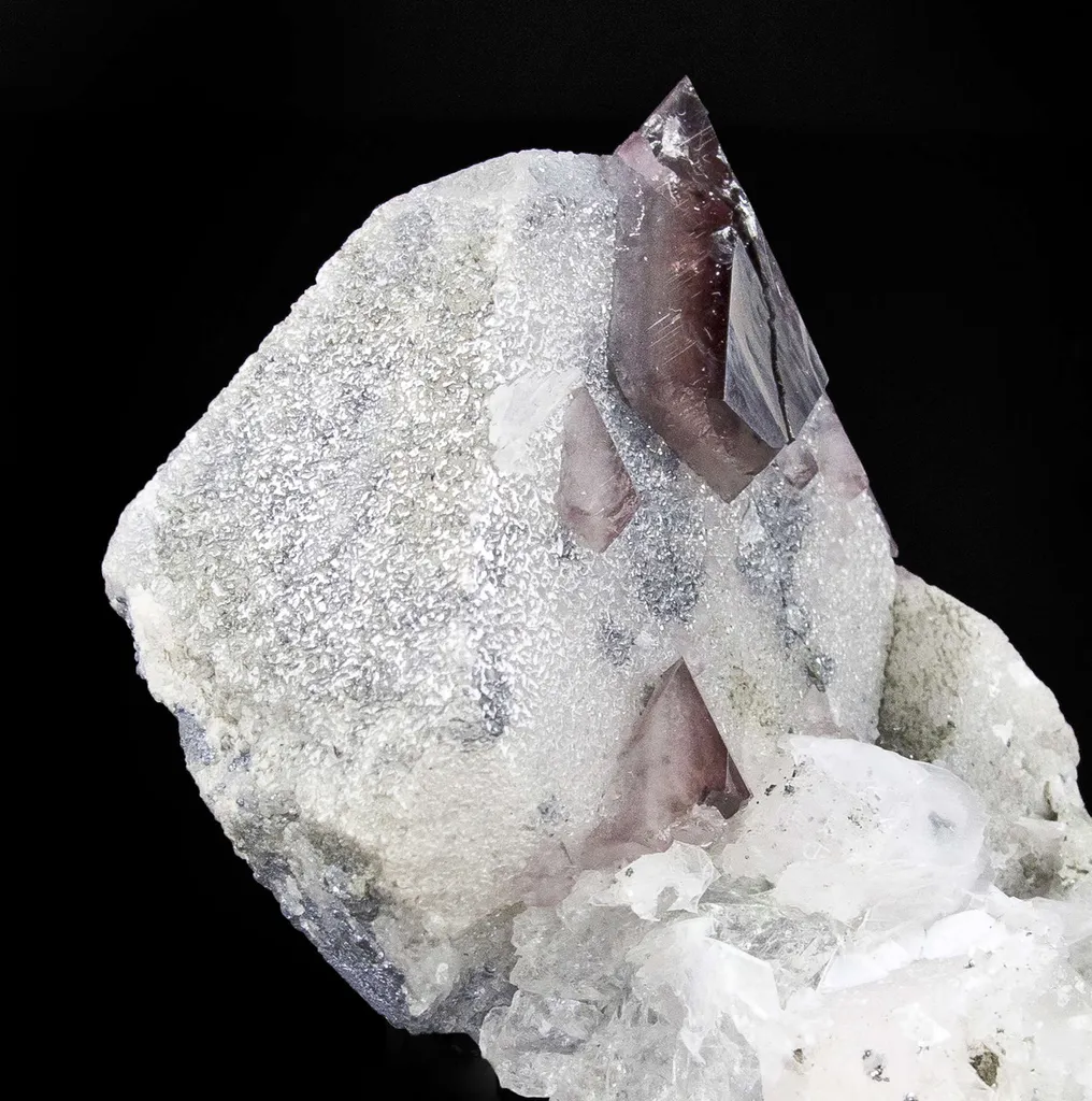 Scheelite on Scheelite With Fluorite, Calcite - image 3