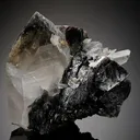 Scheelite on Wolframite and Quartz - image 1