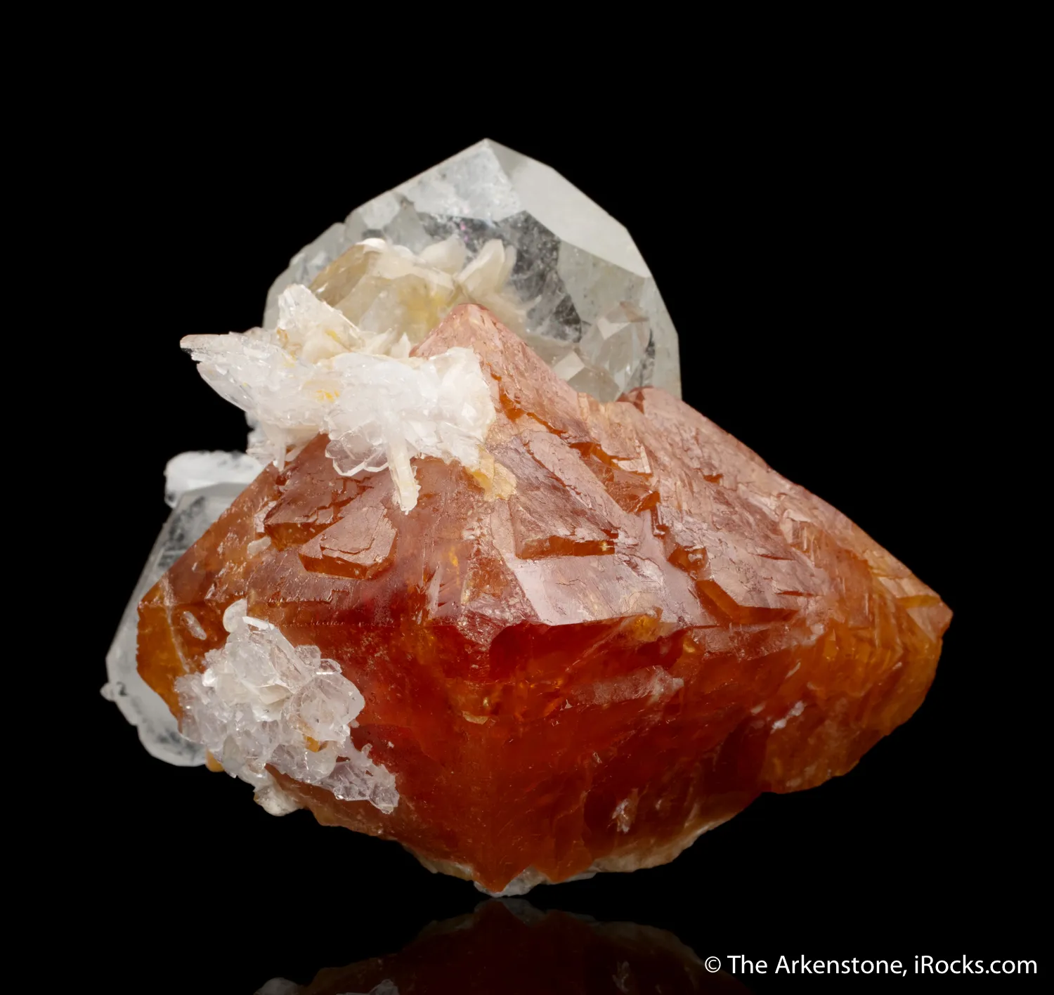 Scheelite with Aquamarine and Quartz - image 5