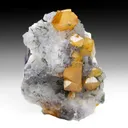 Scheelite with Fluorite, Pyrite - image 1