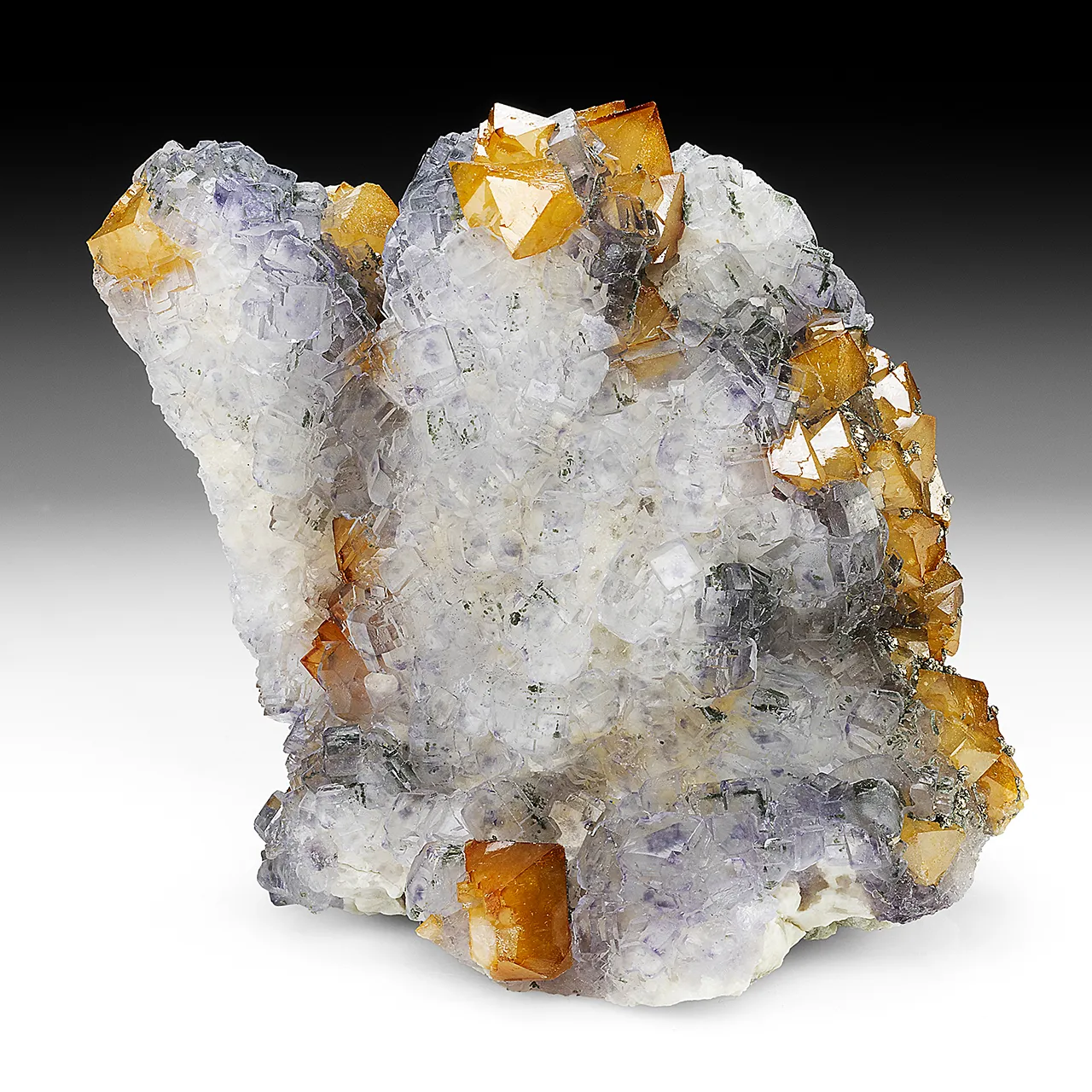 Scheelite with Fluorite, Pyrite - image 1