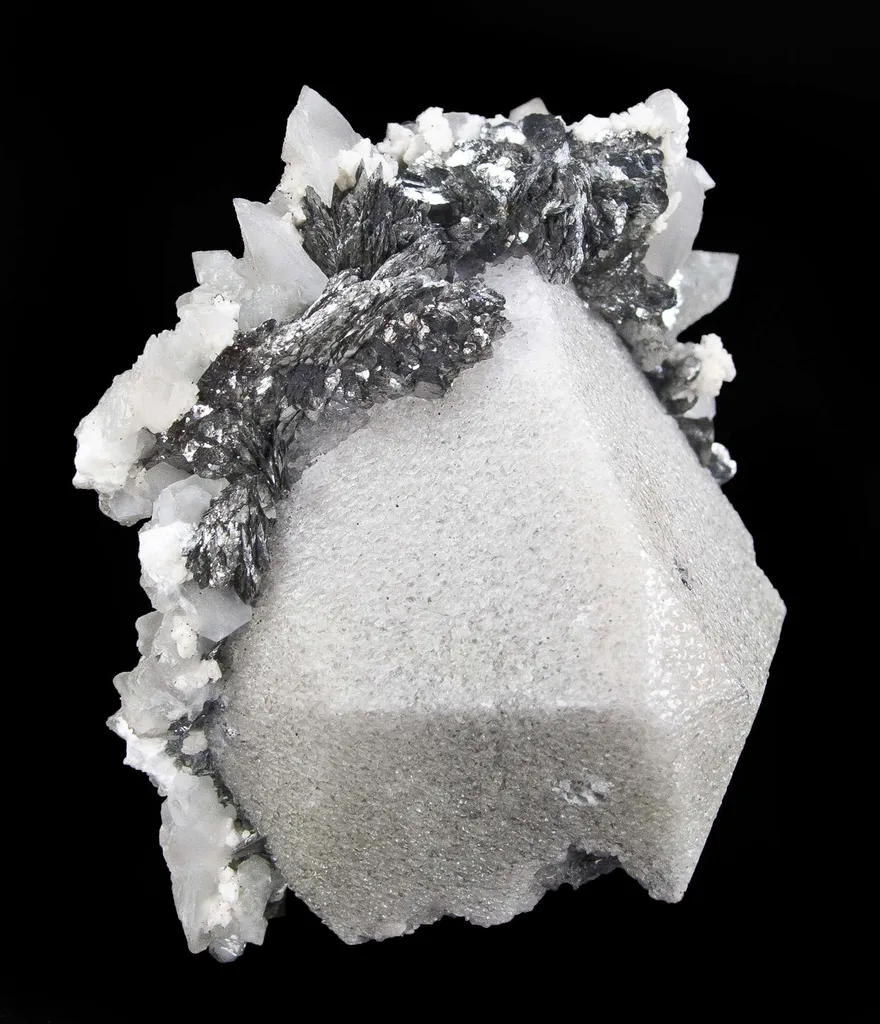 Scheelite With Lollingite, Calcite - image 2