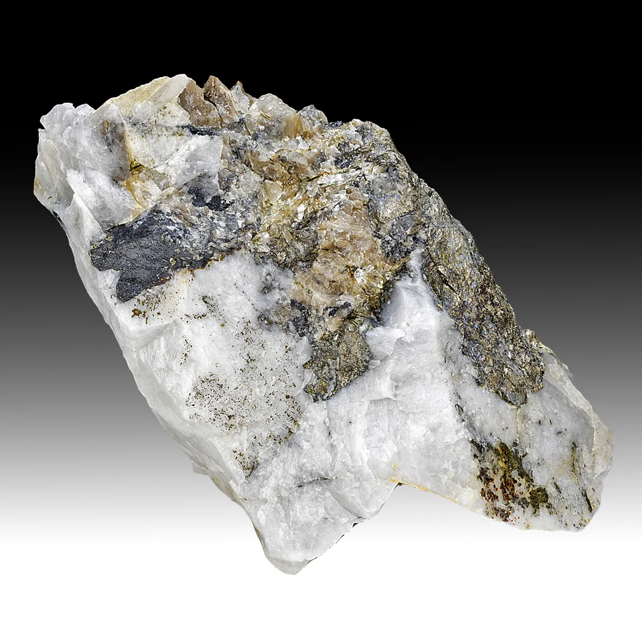 Scheelite with Wolframite, Arsenopyrite - image 2