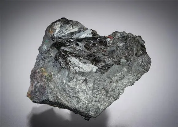 Schneiderhöhnite with Quartz and Tennantite image