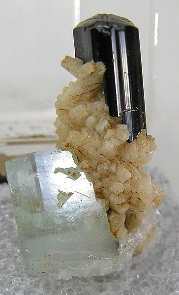 Schorl, Beryl (Var: Aquamarine) image