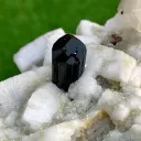 Schorl Black Tourmalines with Quartz on Feldspar from Pakistan - image 5