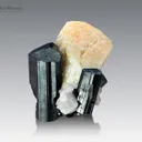 Schorl Cluster on Feldspar from Shigar Pakistan - image 1