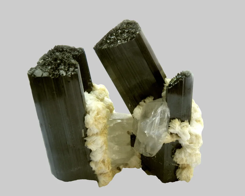 Schorl from Alchuri, Shigar Valley, Shigar District, Gilgit-Baltistan, Pakistan image