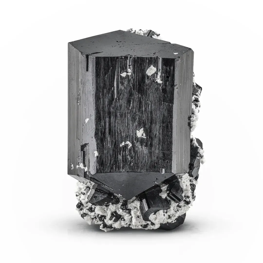 Schorl on Albite - image 1