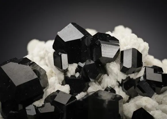 Schorl on Feldspar image