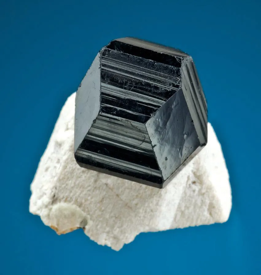 Schorl on Feldspar image
