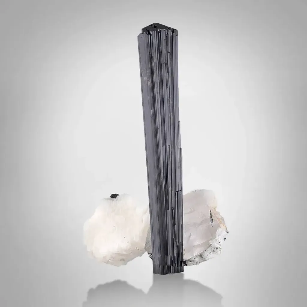 Schorl on Quartz - image 2