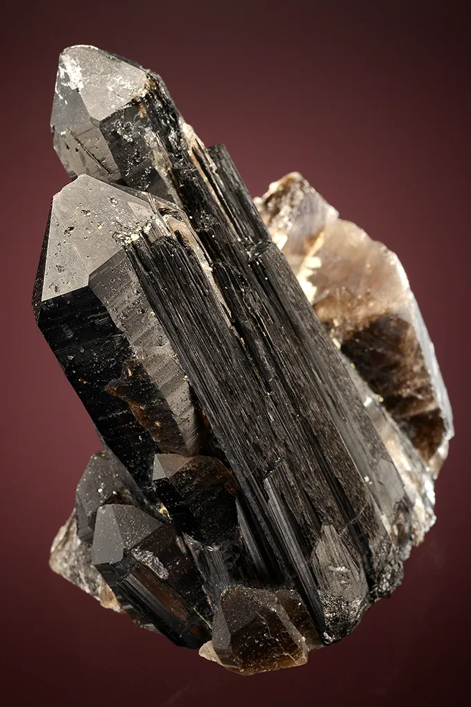 Schorl on Quartz var. Smoky - image 3