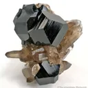 Schorl on Smoky Quartz - image 1