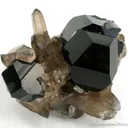 Schorl on Smoky Quartz - image 2