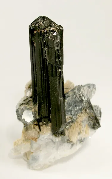 Schorl, Quartz image