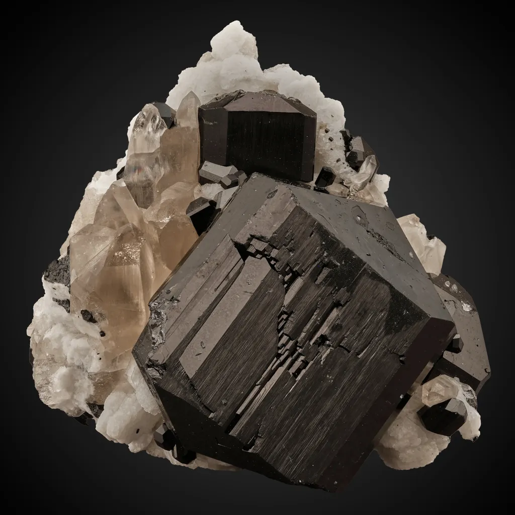 Schorl, Quartz v. Smoky image