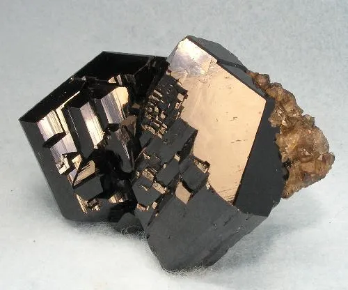 Schorl, Quartz (Var: Smoky Quartz) image