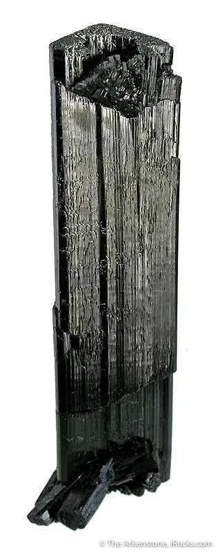 Schorl Showing "Slip" Break-And-Reheal image