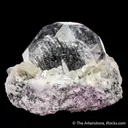 Schorl Tourmaline inclusions in Beryl var. Aquamarine - image 4