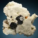Schorl with Albite var. Cleavelandite - image 2