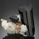 Schorl with Cleavelandite and Topaz - image 1
