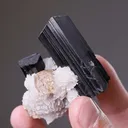 Schorl with Cleavelandite and Topaz - image 2