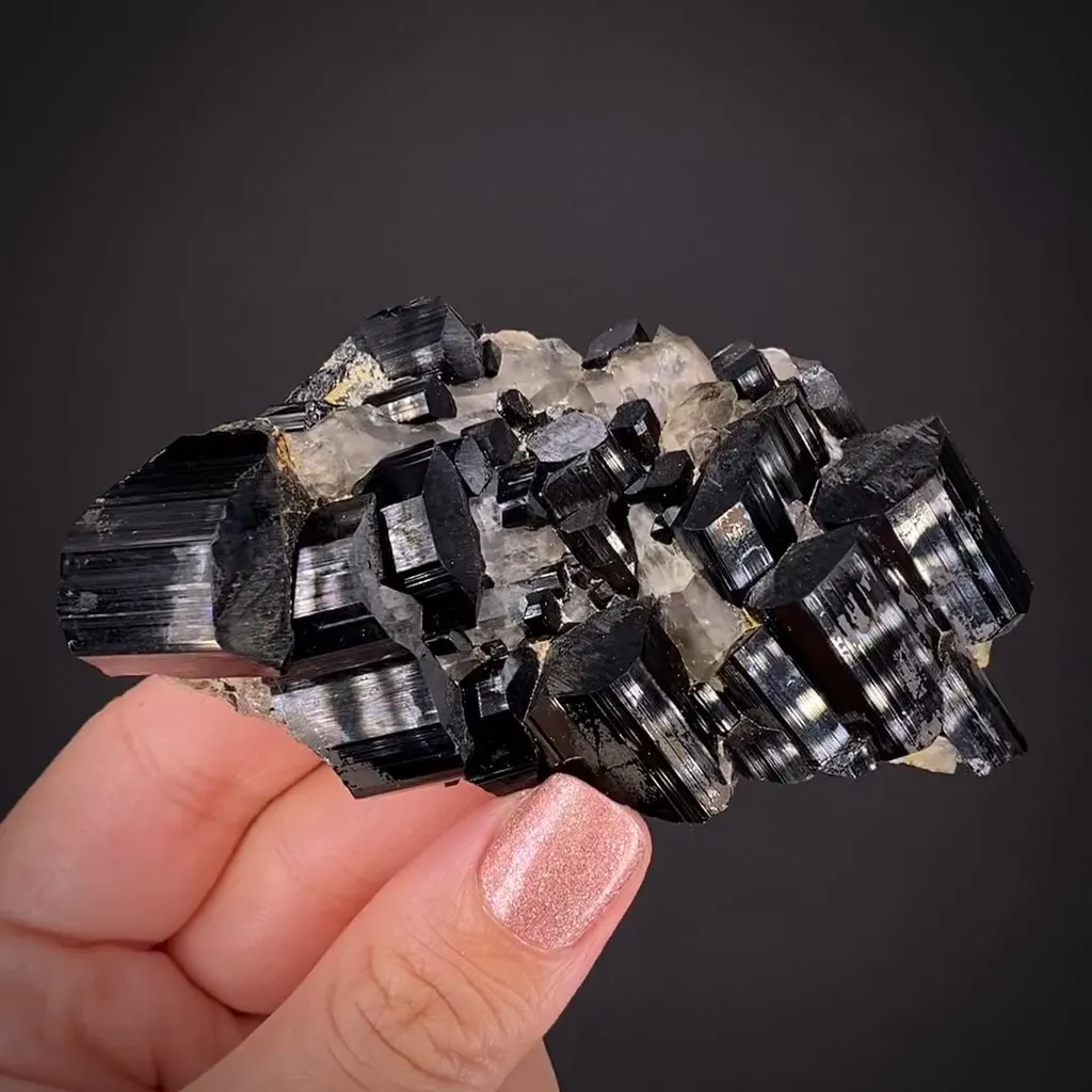 Schorl with Quartz image