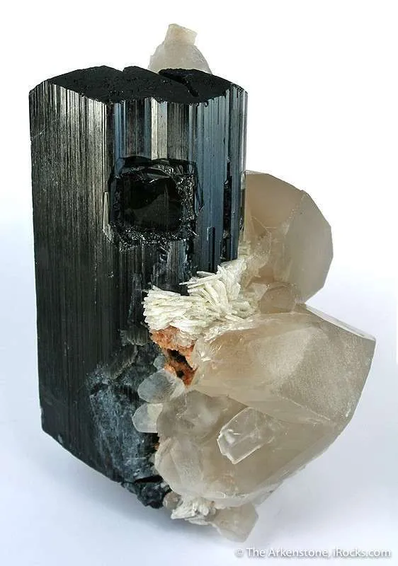 Schorl With Quartz And Albite - image 2